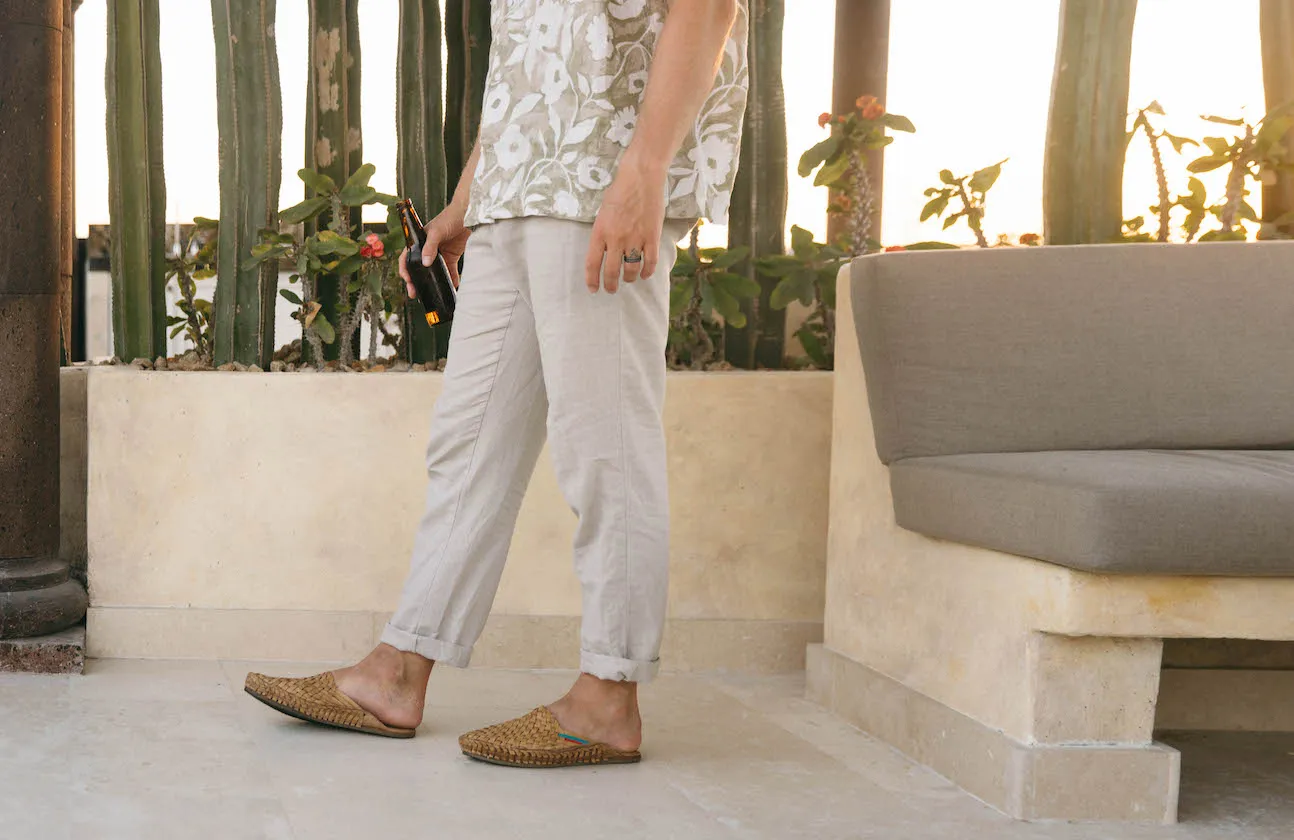 Woven City Slipper in Honey   Stripes by Mohinders