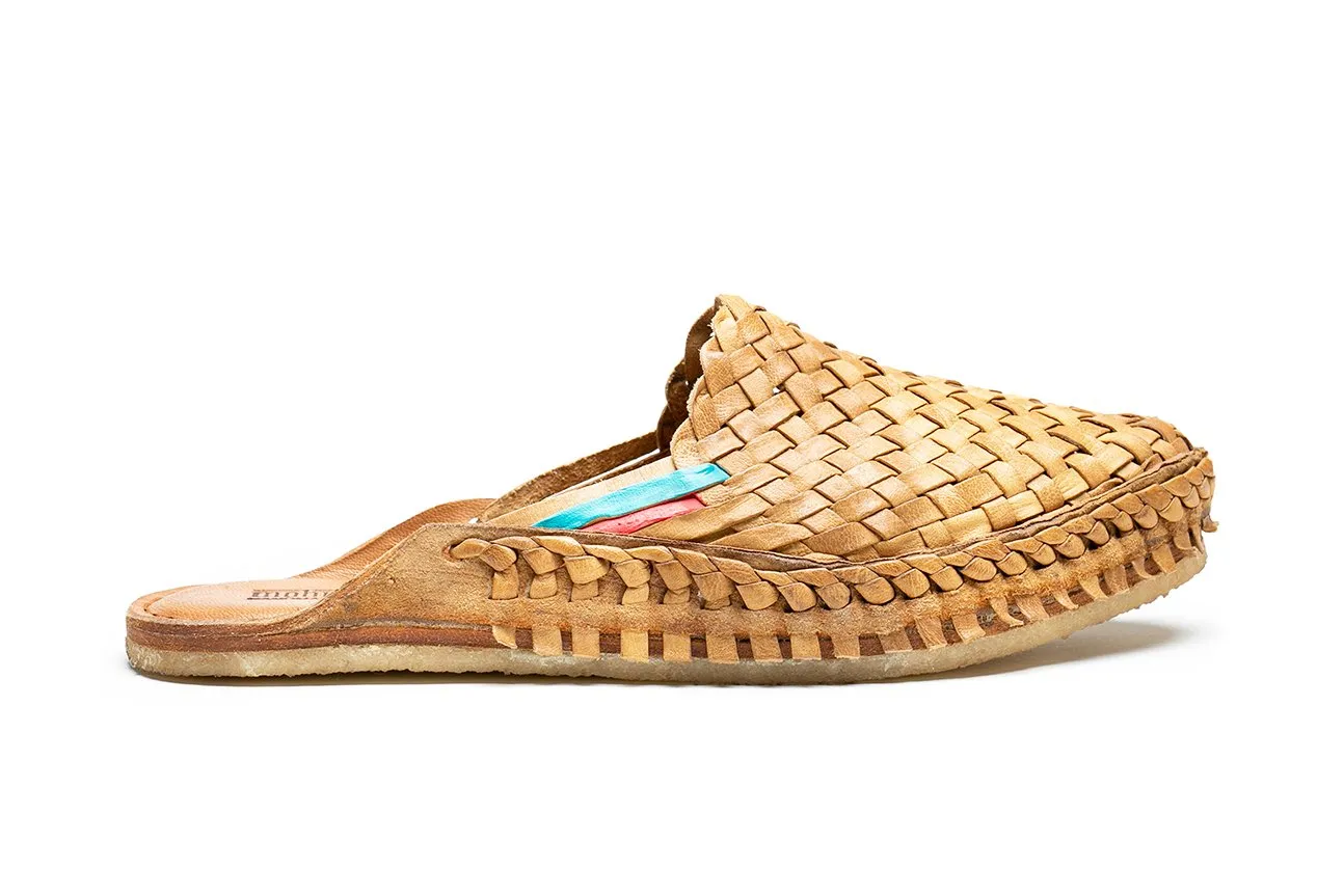 Woven City Slipper in Honey   Stripes by Mohinders