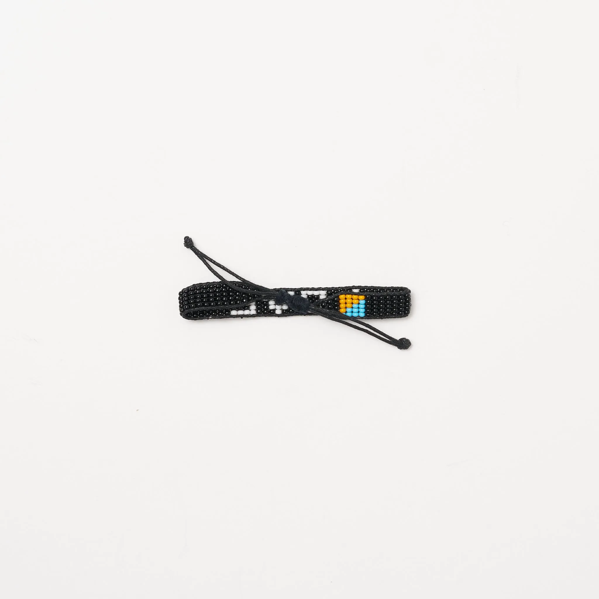 Woven LOVE Bracelet - Black/White