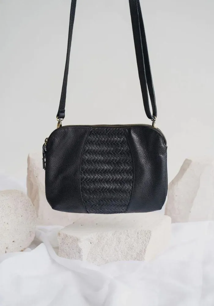 Woven Tre Bag- Textured Noir