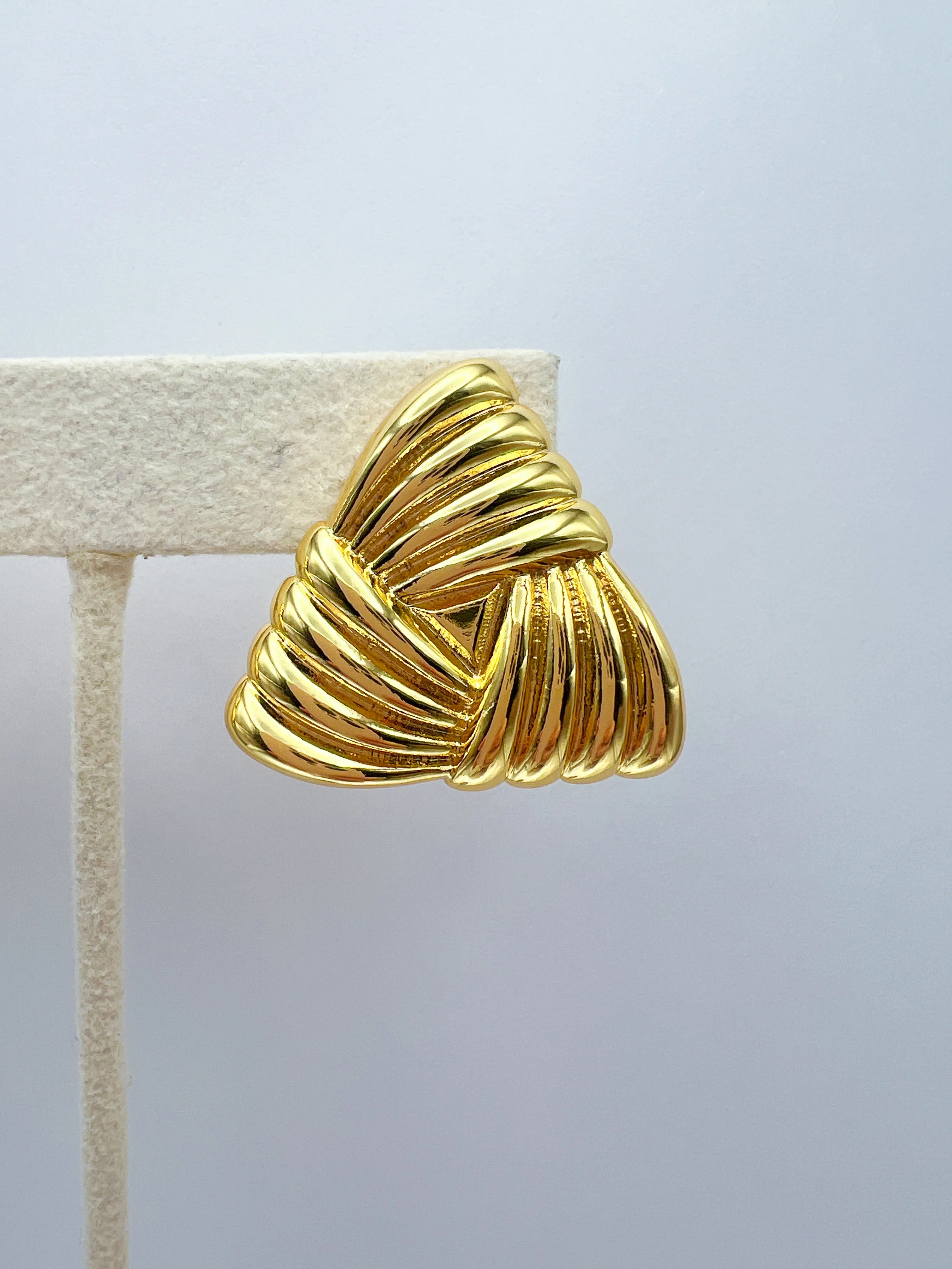 Woven Triangle Studs