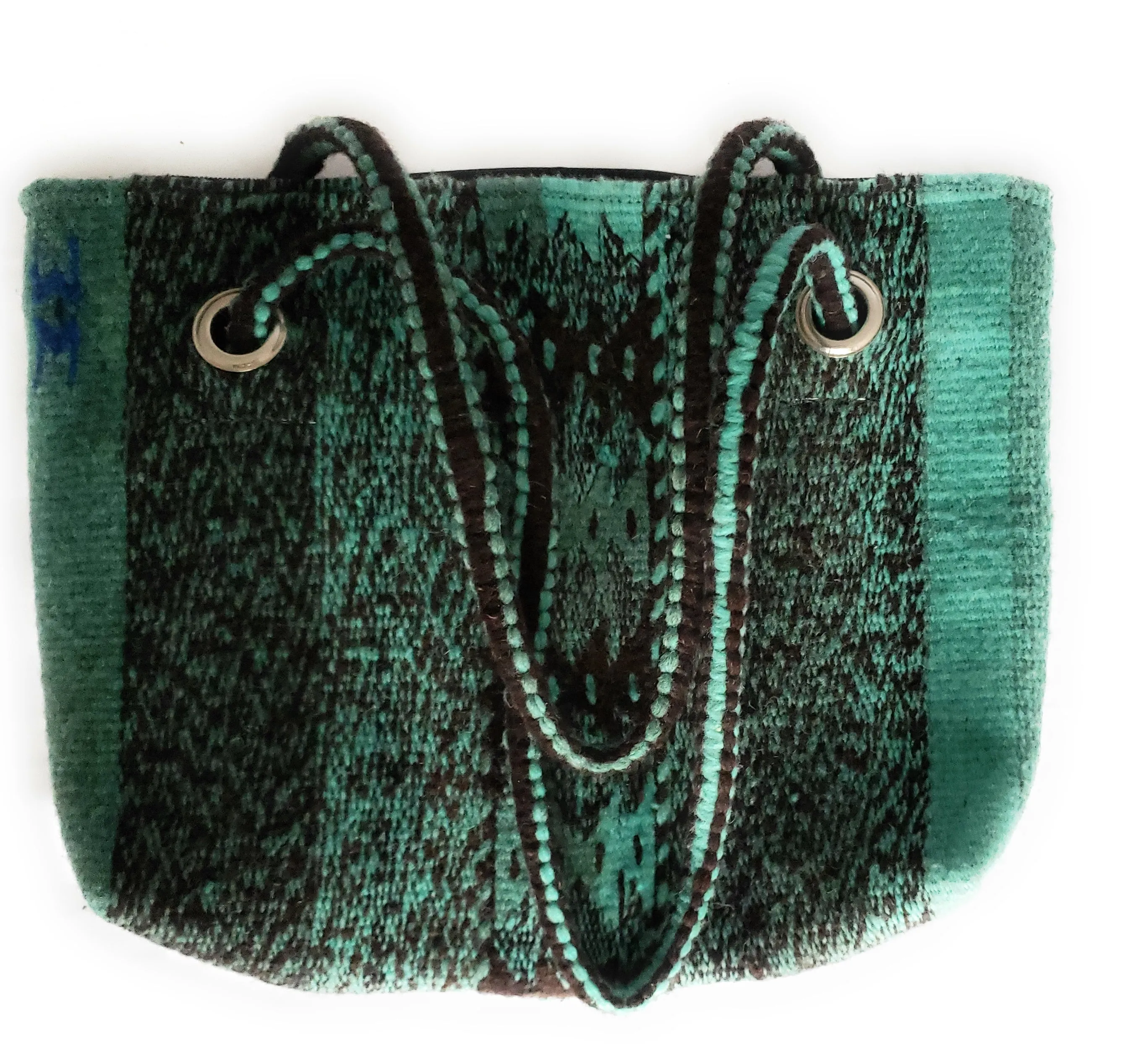 Zapotec Wool Shoulder Tote Bag Oaxacan Handcrafted